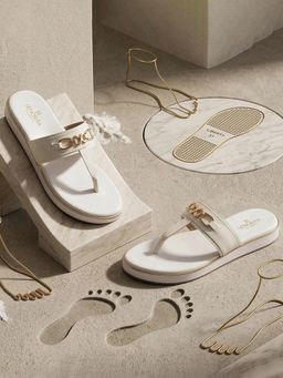 LIBERTY - White Pu Tpr Women Flats