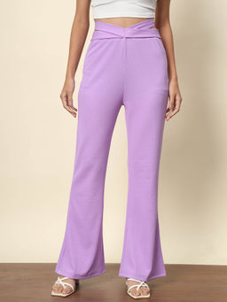 Trend Arrest - Lilac Bell Bottom Trouser