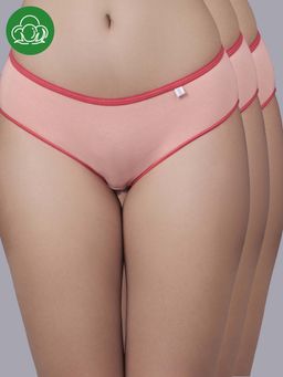 Inner Sense - Pink Solid Bamboo Fibre Regular Bikini Panty