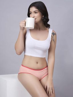 Inner Sense - Pink Solid Bamboo Fibre Regular Bikini Panty