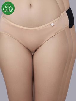 Inner Sense - Multi-Color Solid Bamboo Fibre Regular Bikini Panty