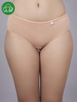 Inner Sense - Beige Solid Bamboo Fibre Regular Brief