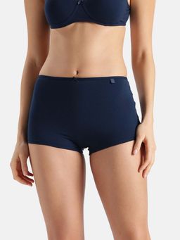 Jockey - Ss04 High Coverage Super Combed Cotton Elastane Boy Shorts Blue