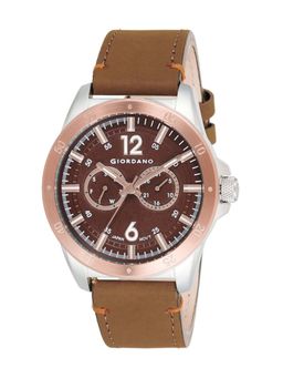 Giordano - Men's Brown Round Analog Watch