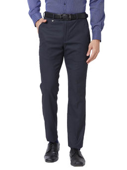 Park Avenue - Super Slim Textured Fancy Blue