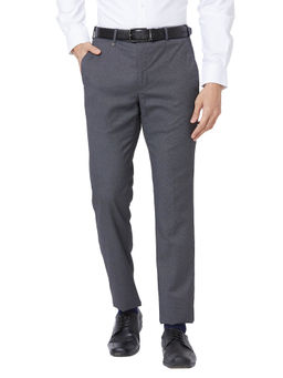 Park Avenue - Super Slim Textured Dark Grey