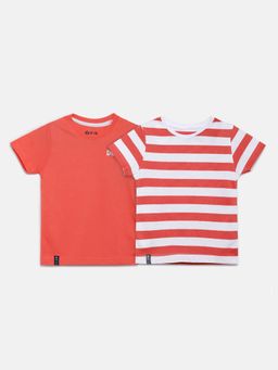 3PIN - Unisex Infant Round Neck Cotton T-Shirts (Pack of 2)