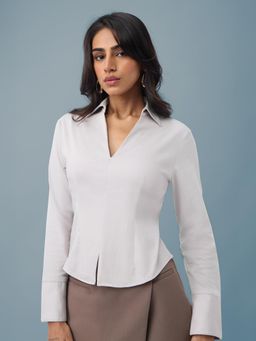 The Souled Store - Women Grey Fitted Top