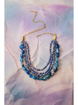 Jatin Malik - Sapphire Waves Neckpiece