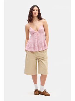 BDG by Urban Outfitters - Crinkle Cami Top - Pink