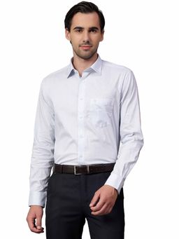 Cantabil - Men Sky Blue Full Sleeves Formal Shirt