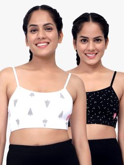 Sillysally - Printed Beginners Bra (Pack of 2)