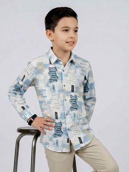Monte Carlo - Boys Smart Fit Collared Full Sleeve Shirt