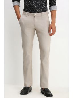 Allen Solly - Men Beige Slim Fit Casual Trouser
