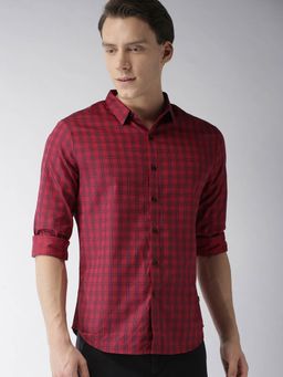 Levi's - Men Red Blue Slim Fit Casual Shirt