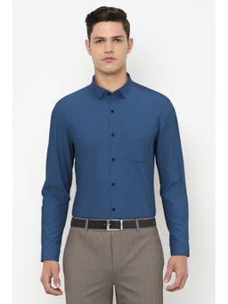 Peter England - Men Blue Regular Fit Formal Shirt