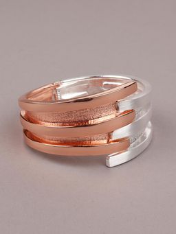 Odette - Dual Coloured Rose Gold and Stunning Silver Bracelet