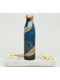 India Circus by Krsnaa Mehta - Blue Legend Of The Cranes Copper Bottle