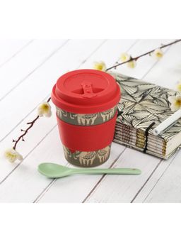 India Circus by Krsnaa Mehta - Grey Heart Tusker Bamboo Frankie Mug