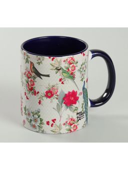 India Circus by Krsnaa Mehta - Feathered Garden White Coffee Mug