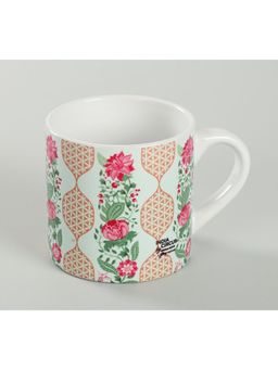 India Circus by Krsnaa Mehta - White Floral Dna Espresso Mug