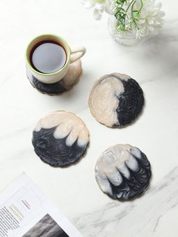 De Maison Decor - Grey Azalea Coasters (Pack Of 4)