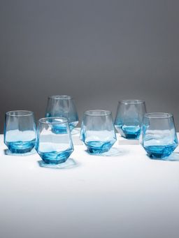 The Golden Theory - Ocean Blue Glasses (Pack Of 6)