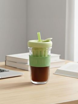 The Golden Theory - Green Silicone Grip Mug with Infuser