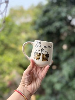 WEAVING HOMES - White Bhai Hai Tu Coffee Mug