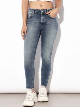 ONLY - Blue Solid Skinny Fit Jeans