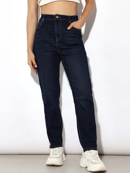 ONLY - Blue Solid Regular Fit Jeans