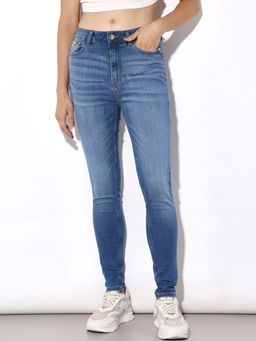 ONLY - Blue Solid Skinny Fit Jeans