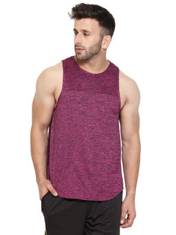 CHKOKKO - Magenta Men Gym Tank Tops Magenta