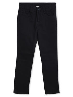 Cantabil - Boys Solid Navy Blue Casual Trouser