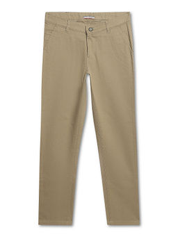 Cantabil - Boys Self-Design Olive Casual Trouser
