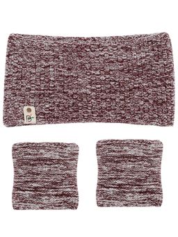 Bharatasya - Unisex Sports Set Running Gym Yoga Unisex Cotton Headband And Wristbands - Brown