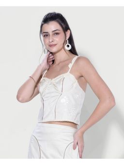 DaKauz - Lace Trim Bustier Top