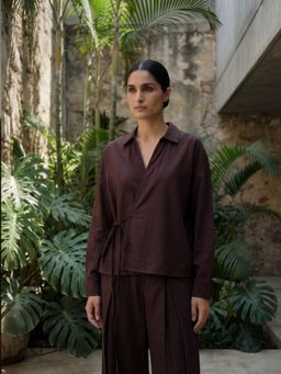 DaKauz - Wrap Collar Shirt