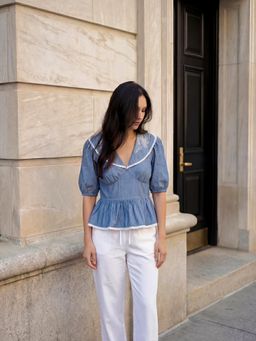 DaKauz - Denim Peplum Top