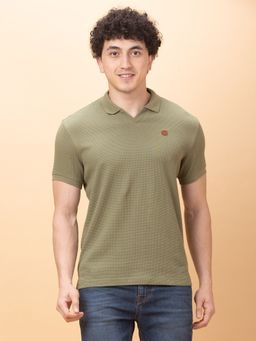 Being Human - Garments Men's Collar Neck Olive Polo T-Shirt