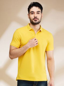 Being Human - Garments Men's Collar Neck Mustard Polo T-Shirt