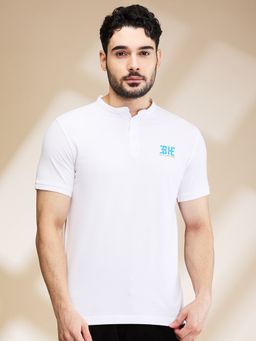 Being Human - White Regular Fit Men's Polo T-Shirt by Being Human Clothing