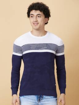 Being Human - Garments Men's Crew Neck Navy Blue T-Shirt