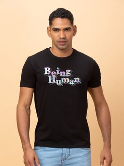 Being Human - Garments Men's Crew Neck Black T-Shirt