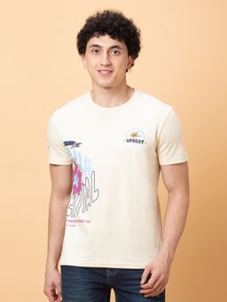 Being Human - Garments Men's Crew Neck Chalk Cream T-Shirt