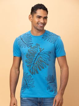 Being Human - Garments Men's Crew Neck Blue T-Shirt