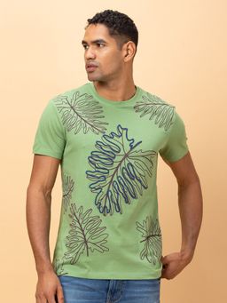 Being Human - Garments Men's Crew Neck Fern Green T-Shirt