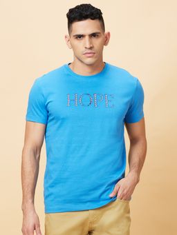 Being Human - Garments Men's Crew Neck Blue T-Shirt