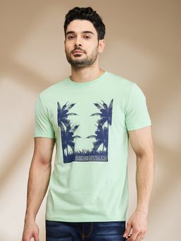Being Human - Light Blue Regular Fit Men's Short Sleeves T-Shirt by Being Human Clothing