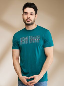 Being Human - Garments Men's Crew Neck Teal T-Shirt